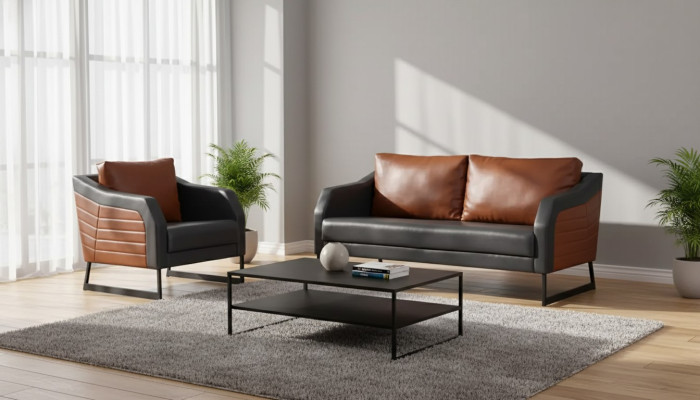 Office sofa set two-seater armchair luxury couch set designer seating group