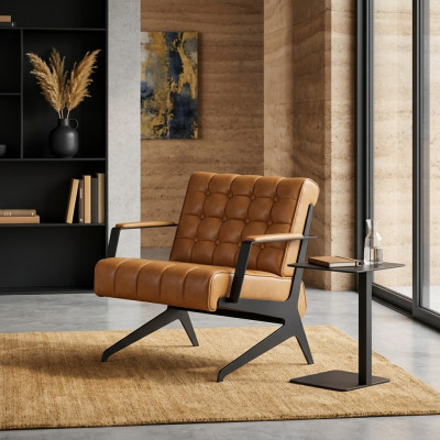 Modern armchair office furniture study luxury seat 75x80x77 furniture