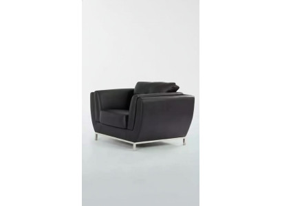 Black armchair study room office furniture luxury upholstery fabric new