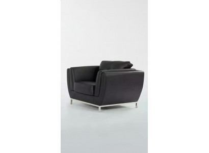 Black armchair study room office furniture luxury upholstery fabric new