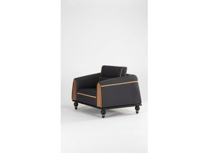 Designer armchair new furniture black seat study luxury upholstered armchair