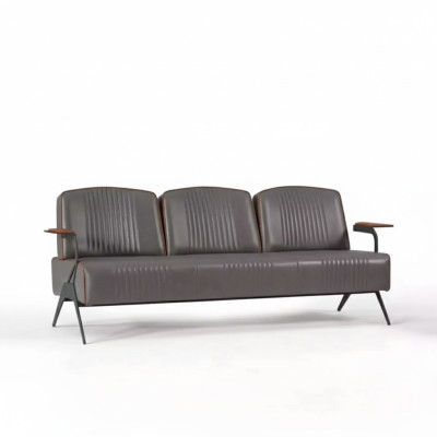 Sofa couch three-seater study office furnishings upholstered sofa 3-seater