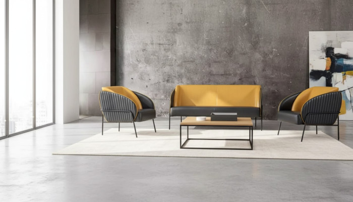 Modern luxury sofa set two-seater armchair study design furniture