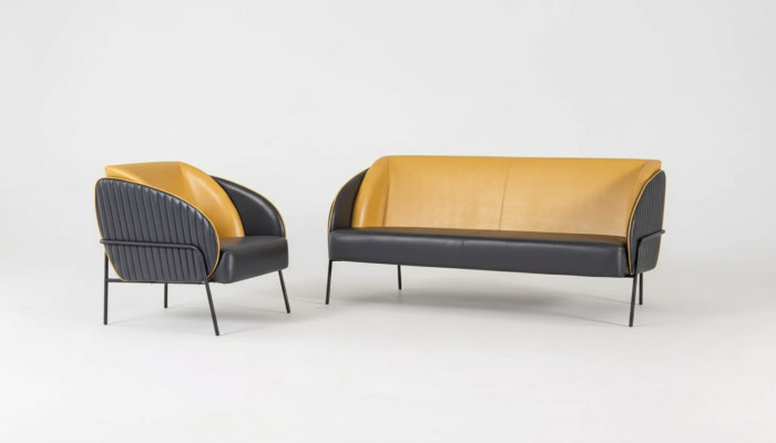 Modern luxury sofa set two-seater armchair study design furniture