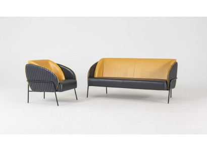 Modern luxury sofa set two-seater armchair study design furniture