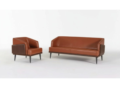 Luxury Office Set Three-Seater Armchair Study Room Set Upholstered Furniture