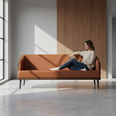 Designer office furniture upholstered sofas luxury two-seater couch office seater