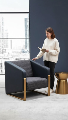 Design armchair luxury work room office furniture fabric modern new