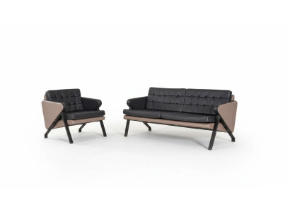 Modern sofa set luxury two-seater armchair upholstered design office furniture