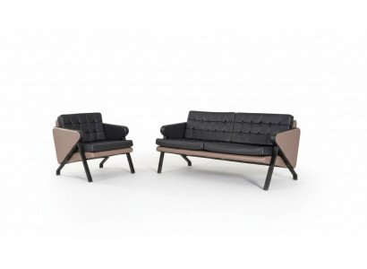 Modern sofa set luxury two-seater armchair upholstered design office furniture