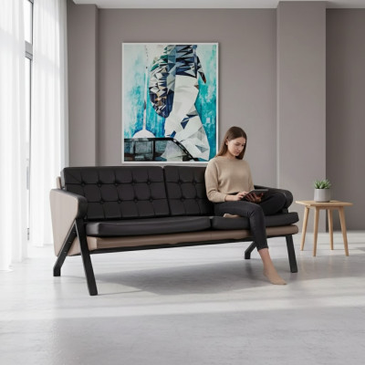 Two-seater luxury furniture office furniture modern upholstered sofa
