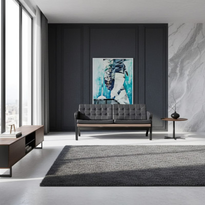 Two-seater luxury furniture office furniture modern upholstered sofa
