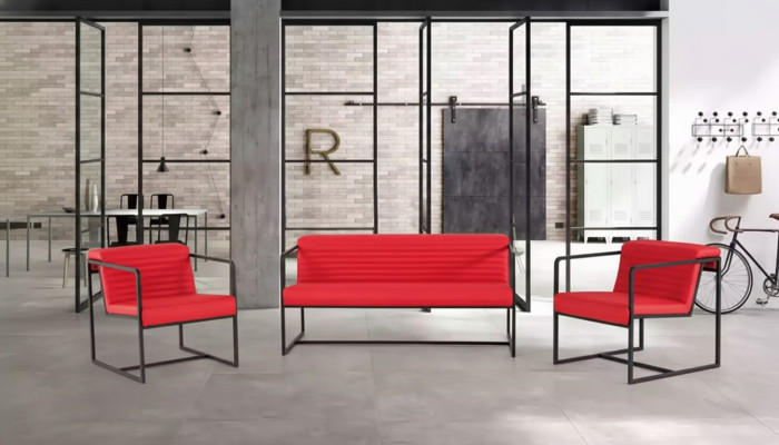 Seating set upholstered furniture two-seater armchair fabric furniture office furnishings