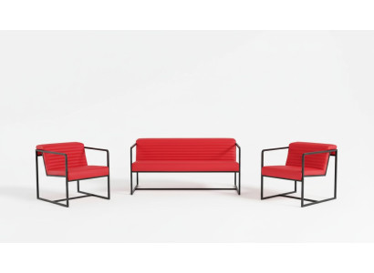 Seating set upholstered furniture two-seater armchair fabric furniture office furnishings