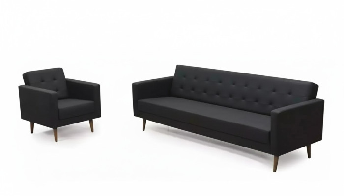 Complete sofa set armchair three-seater style furniture study