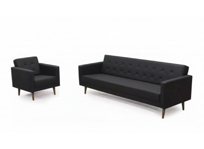 Complete sofa set armchair three-seater style furniture study