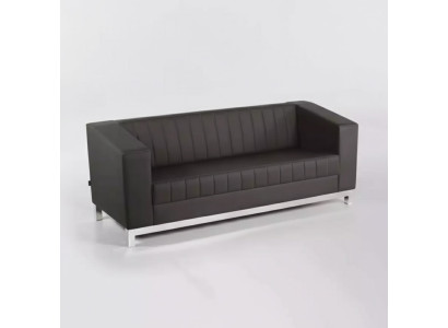 Modern black couch three-seater upholstered couch study furniture luxury