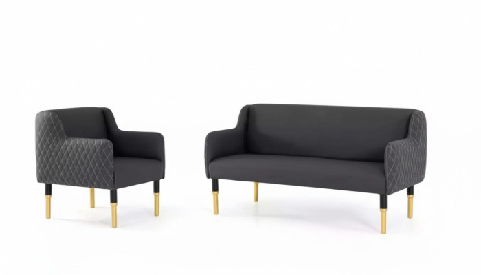 Sofa set stainless steel furniture sofa suite two-seater single-seater armchair upholstery