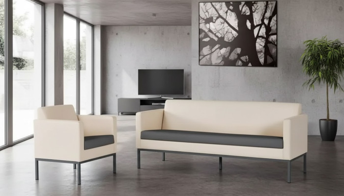 Office furniture complete set study seating group sofa set 2-piece modern