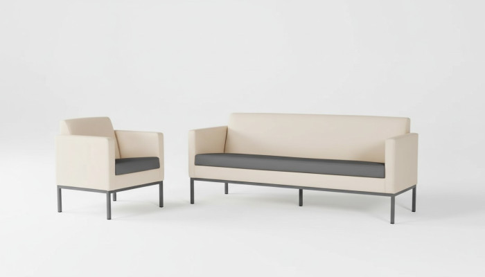 Office furniture complete set study seating group sofa set 2-piece modern