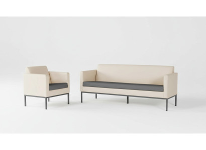 Office furniture complete set study seating group sofa set 2-piece modern