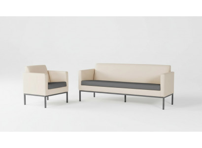 Office furniture complete set study seating group sofa set 2-piece modern