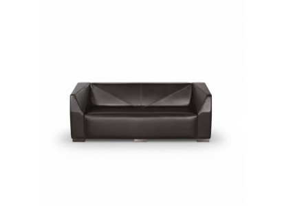 Black three-seater study furniture textile couch luxury designer sofa