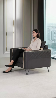 Luxury armchair office furniture style modern study upholstered armchair designer