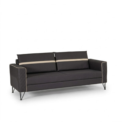 Home office sofa couch 3-seater upholstered fabric textile furniture designer