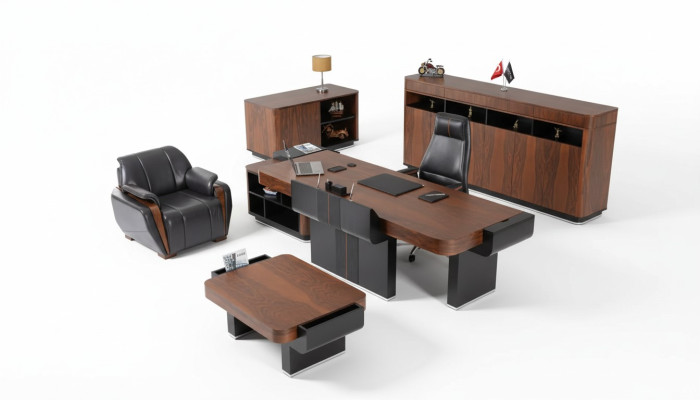 Large Office Cabinet Sideboard Luxury Wooden Furniture Study Room Furniture Shelf
