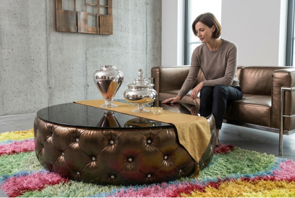 Chesterfield coffee table luxury living room coffee table wood modern