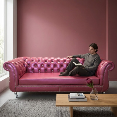 Chesterfield Sofa 4 Seater Luxury Sofas Leather Sofa Living Room Couch