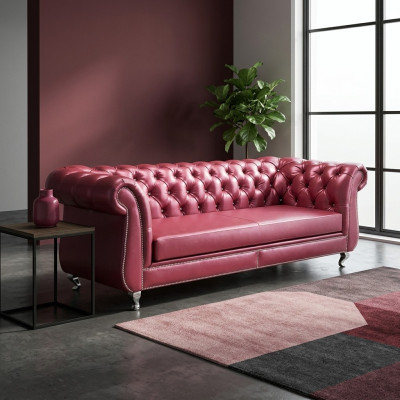 Chesterfield Sofa 4 Seater Luxury Sofas Leather Sofa Living Room Couch