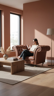 Luxury Chesterfield Armchair Leather Seat Lounge Chair Brown Modern