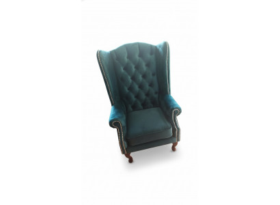 Armchair Chesterfield Velvet Single Luxury Armchair Couch Sofa