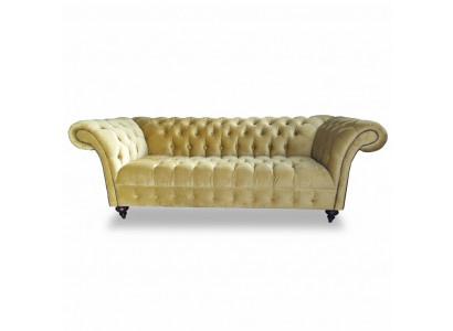 Luxury Sofa Three-Seater Design Chesterfield Fabric Couches Modern