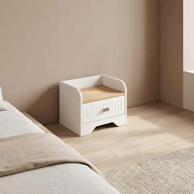 Modern bedside table nightstand white design night cabinet night console furniture new