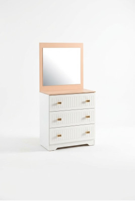 Dresser with mirror console table furniture white modern in the bedroom