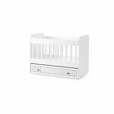 Baby bed children's bed bed set with drawer white in style for the children's room