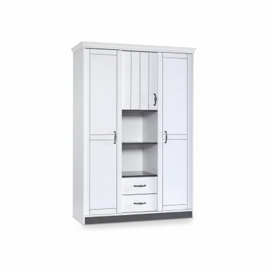 Country House Wardrobe Bedroom Furniture Wood White Cabinet Noble Cabinets