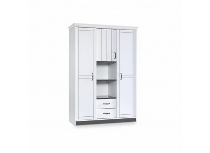 Country House Wardrobe Bedroom Furniture Wood White Cabinet Noble Cabinets