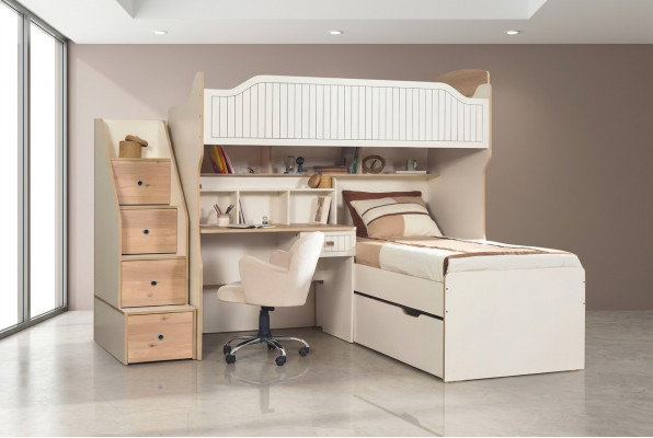 Bunk bed loft bed bed bunk bed with desk two beds