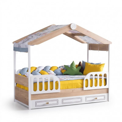 Children's beds wood bedroom apartment furniture new bed youth room