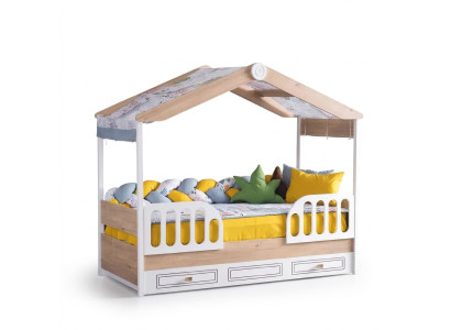 Children's beds wood bedroom apartment furniture new bed youth room