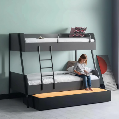 Youth bed children's bed kids design modern bed children's room beds wood