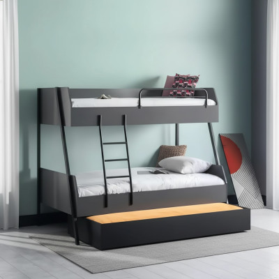 Youth bed children's bed kids design modern bed children's room beds wood
