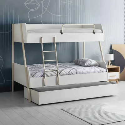 Youth bed white children's bed design modern bed children's room furniture