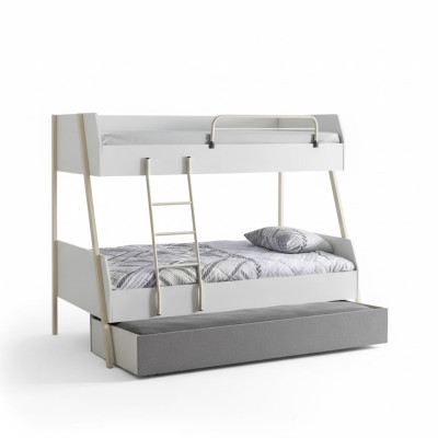 Youth bed white children's bed design modern bed children's room furniture