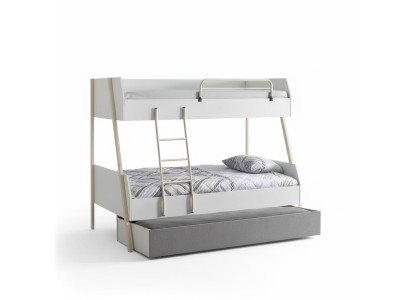 Youth bed white children's bed design modern bed children's room furniture