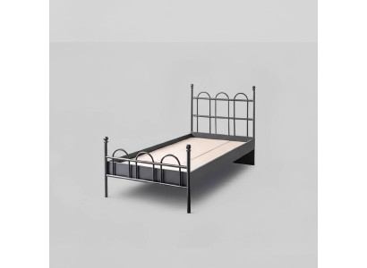 Black metal bed classic bed frame youth room black